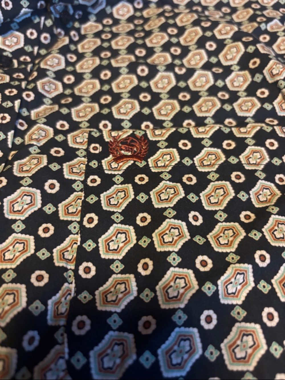 New Cinch Youth Boys Button down long sleeve shirt Show Black XXL 16-18